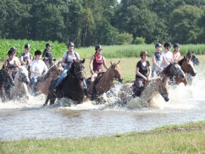 door het water